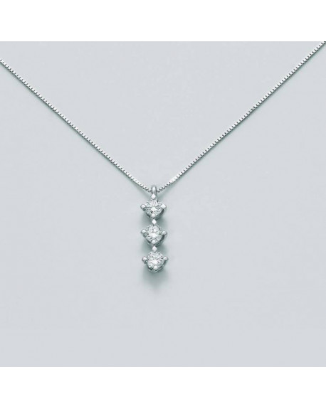 COLLANA MILUNA TRILOGY CON  DIAMANTI